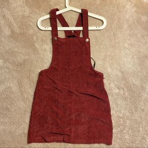 Missguided Corduroy Overall Minidress Size 4